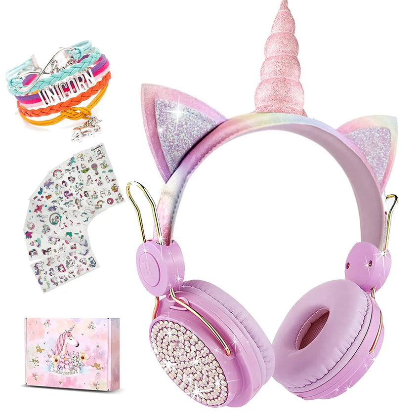 Sparkle Cat Ear Wireless Headphones – LED Lights + Hi-Fi Sound